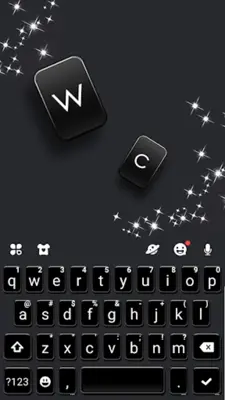 All Black SMS Theme android App screenshot 0